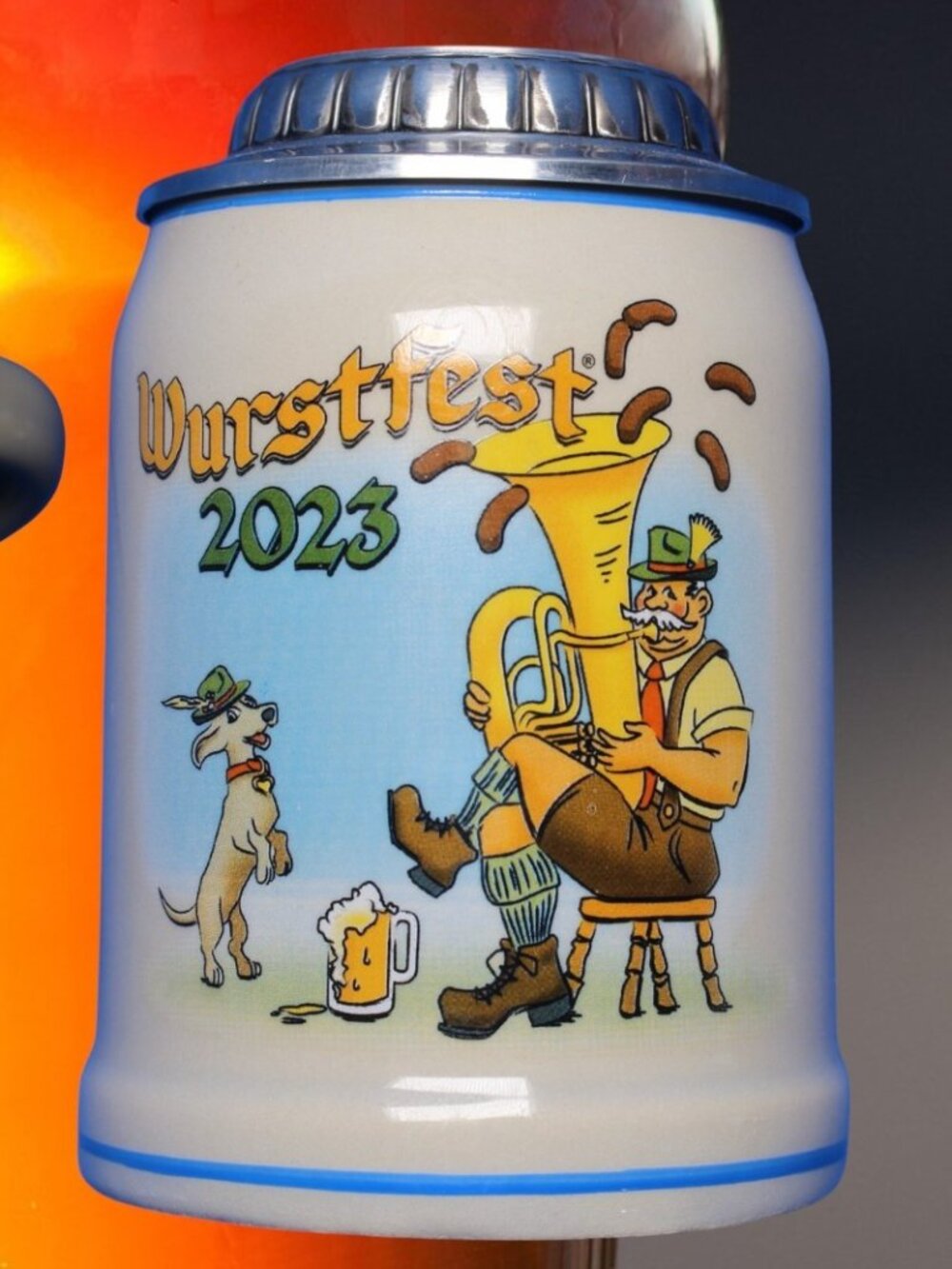 Wurstfest 2023 Limited Edition German Beer Stein #41 of 100 New Braunfels Texas